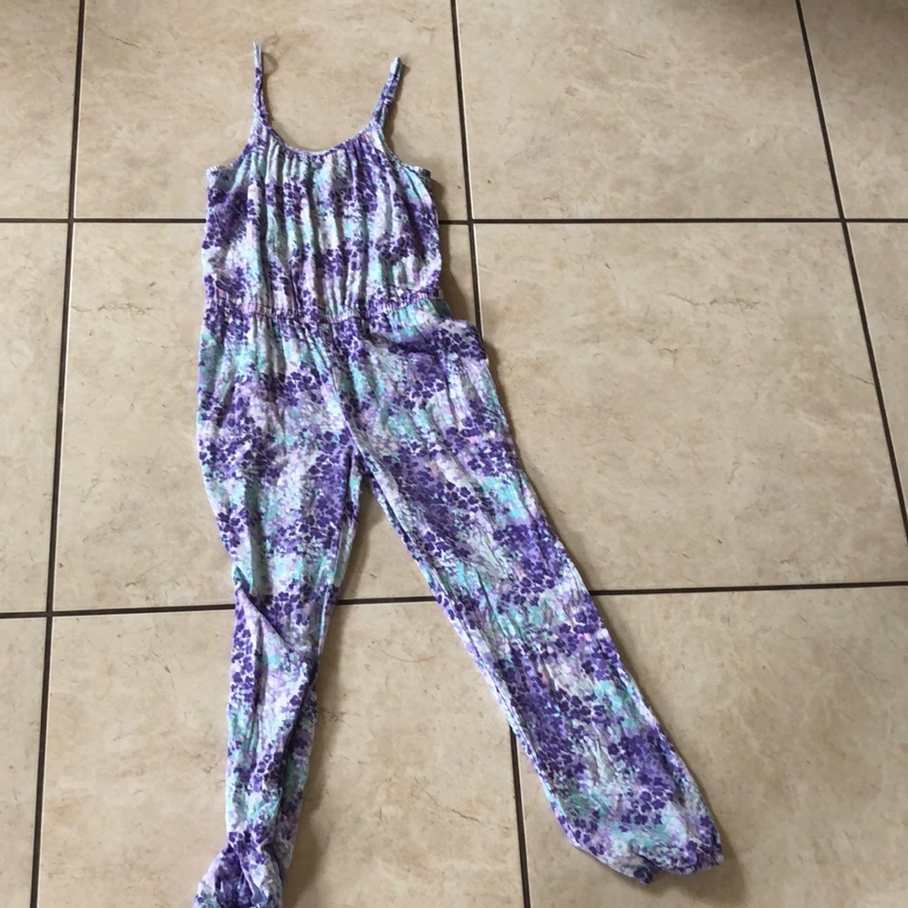 Purple and blue kids jumpsuit!